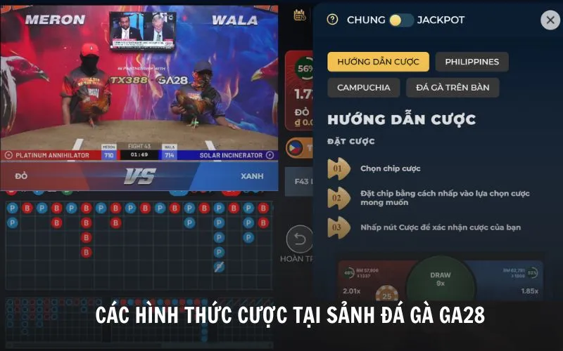 Sảnh Đá Gà GA28 - Sân Chơi Chọi Gà Trực Tuyến Mới Lạ Khám phá các hình thức cược tại sảnh đá gà GA28